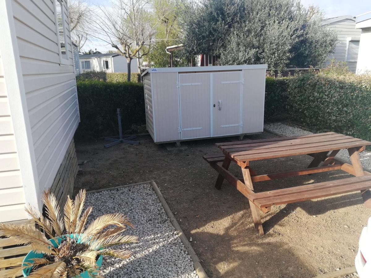 Grand Mobil Home 3Chbr 2Sdb Camping La Carabasse Vias Esterno foto