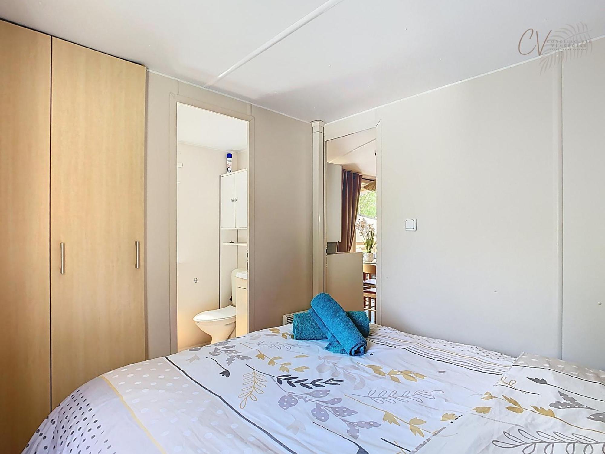 Grand Mobil Home 3Chbr 2Sdb Camping La Carabasse Vias Esterno foto