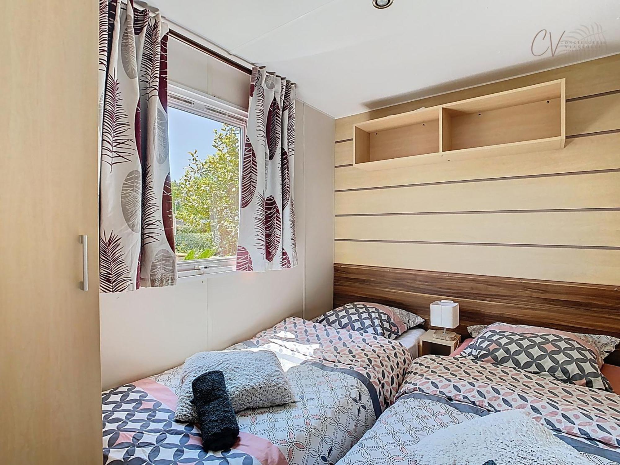 Grand Mobil Home 3Chbr 2Sdb Camping La Carabasse Vias Esterno foto